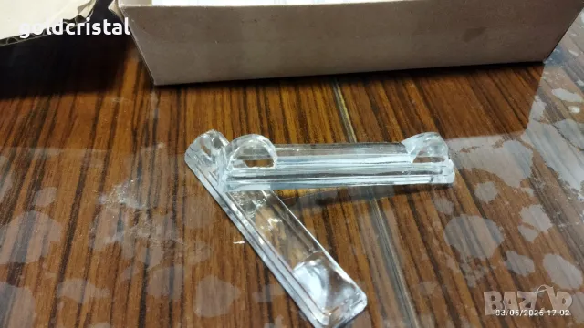 кристални поставки за прибори за хранене , снимка 3 - Антикварни и старинни предмети - 50147711