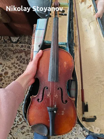 Цигулка закупена от Китай, вероятно преди 100 години, снимка 12 - Антикварни и старинни предмети - 48741403