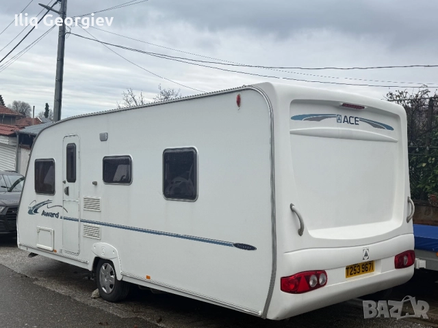 Кaравана АCE AWARD-Кралска Спалня/МOVER/СОЛАР/ФОРСЕЛТ/TV/DVD/Инвертор 220v/FULL MAX/КАТО НОВА, снимка 3 - Каравани и кемпери - 52718350
