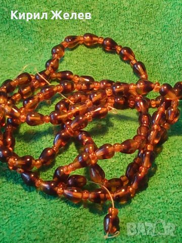 СТАРО ВИНТИДЖ КОЛИЕ ЦВЕТНО ВЕНЕЦИАНСКО СТЪКЛО 16550