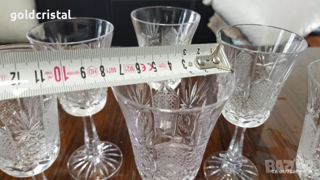 Кристални чаши Зорница лукс, снимка 10 - Антикварни и старинни предмети - 35509878