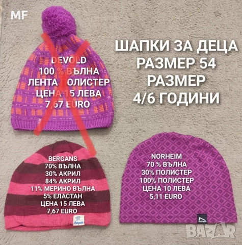 МЕРИНО ВЪЛНЕНИ ШАПКИ, ШАЛОВЕ И РЪКАВИЦИ , снимка 18 - Шапки, шалове и ръкавици - 52793647