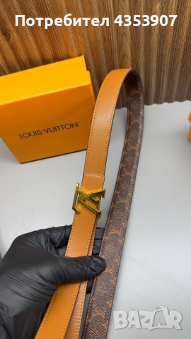 LOUIS VUITTON дамски колан  ЕСТЕСТВЕНА КОЖА, снимка 6 - Колани - 53520372