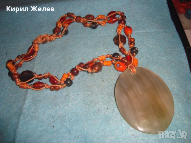 СКЪПОЦЕННО КОЛИЕ АРТ МЕДАЛЬОН ХЕНД-МЕЙД ИЗРАБОТКА от ЕСТЕСТВЕНИ КАМЪНИ и МАТЕРИАЛИ и МУРАНО 27095, снимка 2 - Колиета, медальони, синджири - 35078911