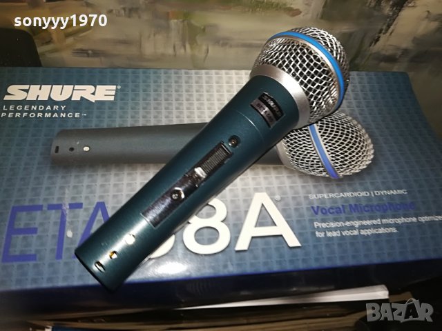 shure beta sm58s-microphone-внос швеицария, снимка 1 - Микрофони - 28973390