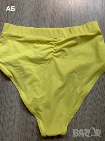 Жълт бански с висока талия от 2 части, снимка 10 - Бански костюми - 37598556