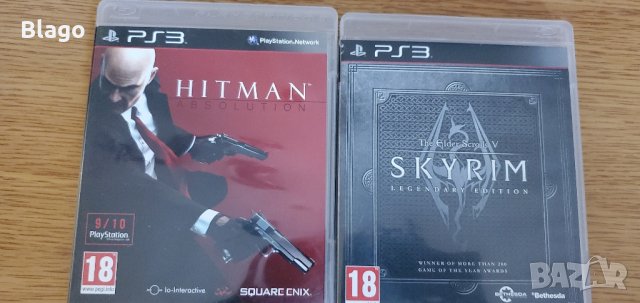 PS3, PlayStation 3 игри, 18лв всяка, Skyrim Legendary edition, Hitman