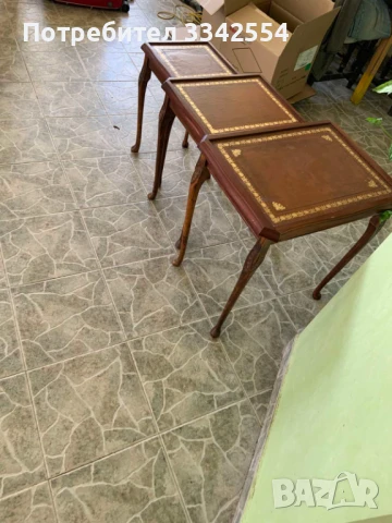 МАСА МАСИЧКА МАСИЧКИ ТИП ЗИГОН В СТИЛ ЧИПЪНДЕЙЛ-3 БР., снимка 6 - Антикварни и старинни предмети - 50847017