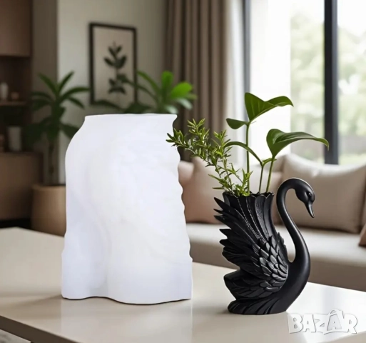 Молд кашпа лебед , снимка 4 - Форми - 51500868