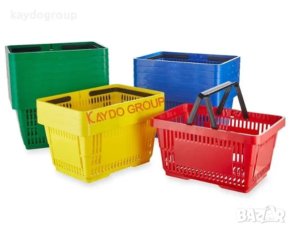 Нови! Налични! Пластмасова кошница за пазаруване - тъмно сива 22л, търговско оборудване!, снимка 15 - Друго търговско оборудване - 50296012