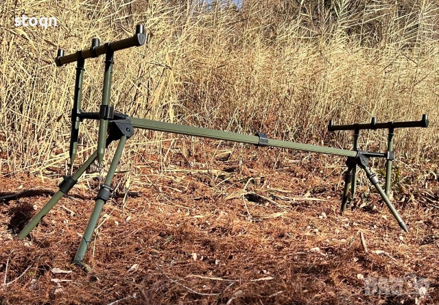 Шаранджйиска стойка за 3 броя въдици , снимка 3 - Такъми - 53004250