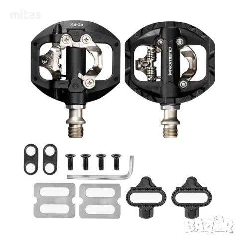 Самозаключващи педали за МТВ велосипед PROMEND PD-F91, SPD + Парчета, снимка 11 - Части за велосипеди - 50073849
