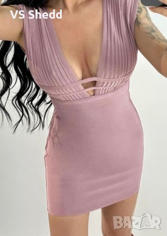 Бандажна рокля пепел от рози