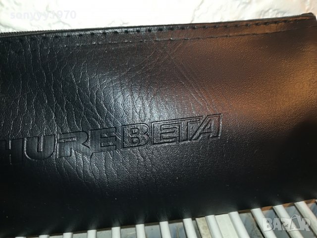 shure//beta 22см кожен кеис за жичен микрофон 2905222018, снимка 4 - Микрофони - 36914212