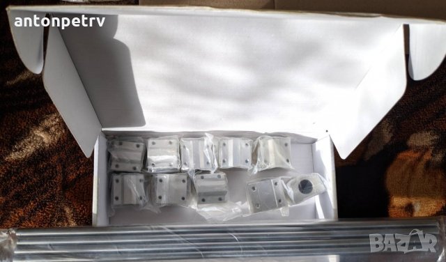 Линеен лагер LM8UU в лагерна кутия 8мм SC8UU SCS8UU и линейни направляващи , снимка 3 - Принтери, копири, скенери - 27928552