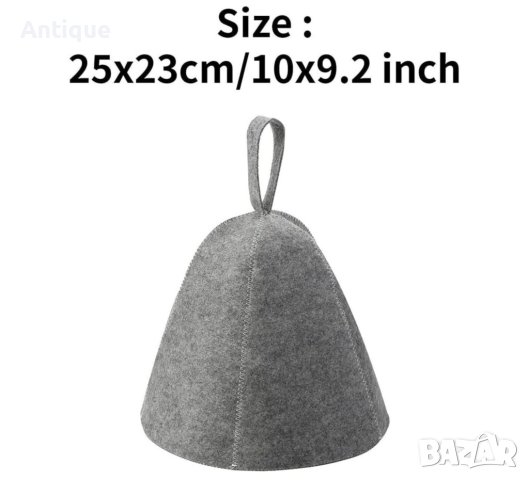 Шапка за сауна и парна баня от 100% вълна, снимка 6 - Шапки - 43301428