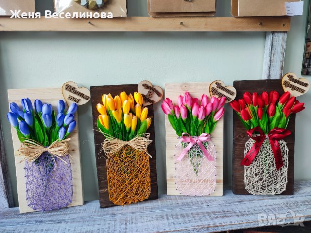 Подаръци за 8 март с цветя, снимка 14 - Подаръци за жени - 44084199