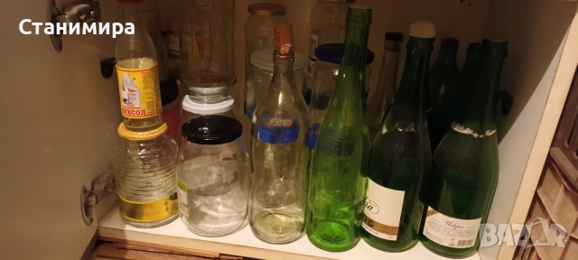 стъклени бутилки и буркани, снимка 16 - Други стоки за дома - 21374183