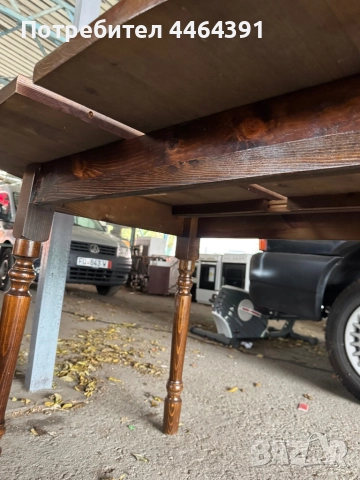 Дървена разтегателна маса , снимка 5 - Антикварни и старинни предмети - 52291279