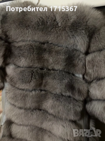 Палто от естествена кожа и косъм от лисица , снимка 7 - Палта, манта - 52813063