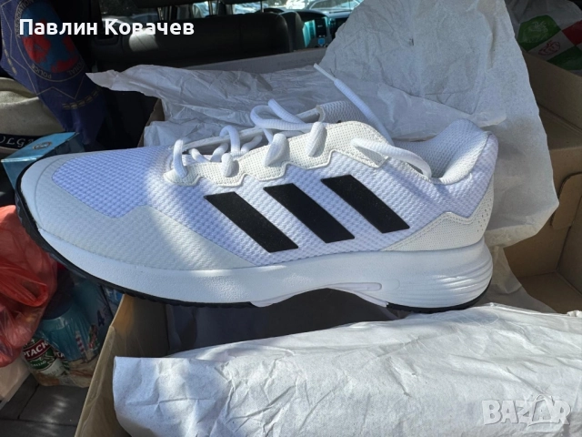 Продавам нови маратонки Adidas Gamecourt 2 в бял цвят, внос от Испания., снимка 6 - Маратонки - 51723327