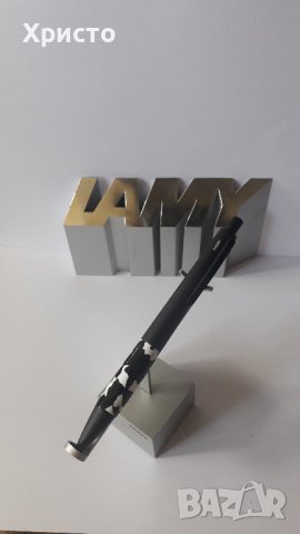 химикалка Лами Lamy Accent метал с черно матово покритие и грип от специална смола имитираща мрамор, снимка 2 - Ученически пособия, канцеларски материали - 42982759