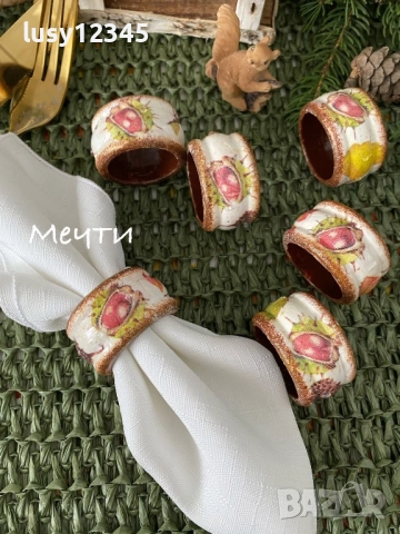 Есенни пръстени за салфетки!, снимка 2 - Прибори за хранене, готвене и сервиране - 52081694