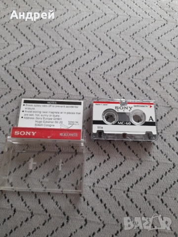 Стара микро касета Sony #2, снимка 3 - Други ценни предмети - 53385826