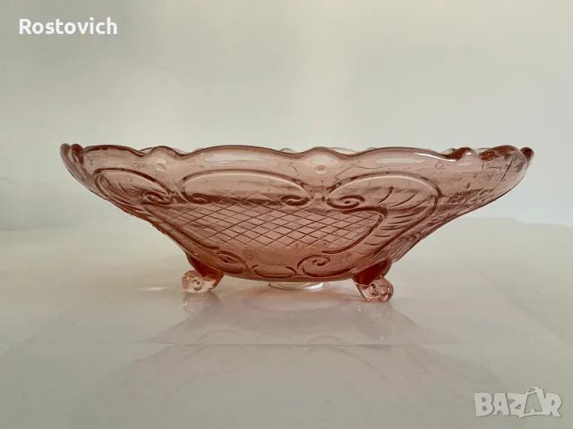 Ваза Ankerglas Bernadotte #1 , Art Deco, 1938 г. Германия., снимка 3 - Вази - 47845014