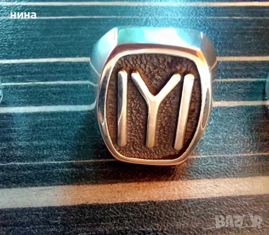 Сребърни .925 мъжки пръстена х 5 масивни модели с камъни