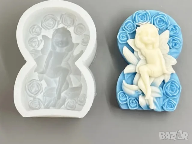 Молд 8 март осмица с момиче , снимка 4 - Форми - 48507648