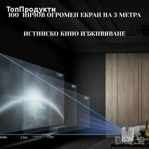 Smart Projector Q96 E300, снимка 3 - Плейъри, домашно кино, прожектори - 52946123