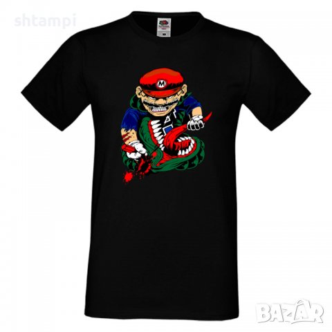 Мъжка тениска Mario VS Monster Игра,Изненада,Подарък,Празник,Повод, снимка 3 - Тениски - 37236598
