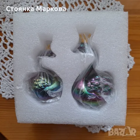 Два красиви лебеда-смола, снимка 4 - Статуетки - 49271014