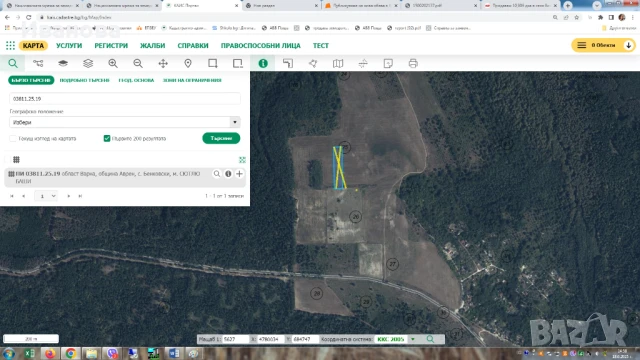 Продавам 5 дка в село Бенковски, общ. Аврен, обл. Варна