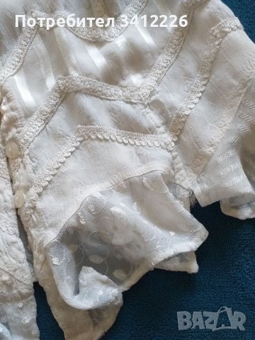 Дамска блуза / риза с бродерии L , снимка 2 - Ризи - 39913460