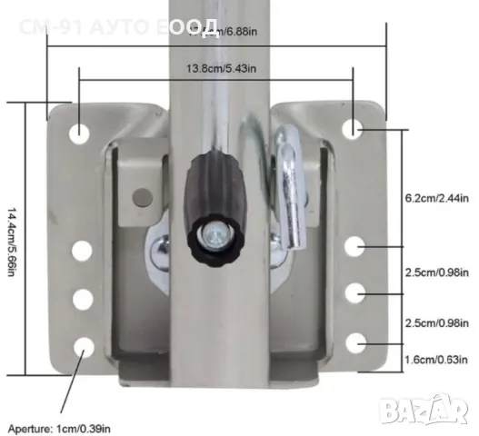 Опорно колело за ремарке с планка , снимка 7 - Аксесоари и консумативи - 49890693
