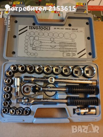 Teng Tools 25части 1/2 гидория качествени вложки камъни комплект