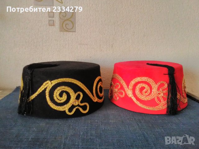 Фолклорни шапки, калпаци, фесове, бродирани тибитейки., снимка 4 - Антикварни и старинни предмети - 38397352