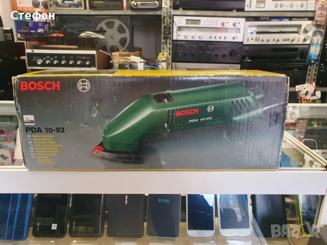 Вибрационен делташлайф BOSCH PDA 10-92 с кутия е резервни приставки. В отлично техническо и визуално, снимка 11 - Други инструменти - 51973123