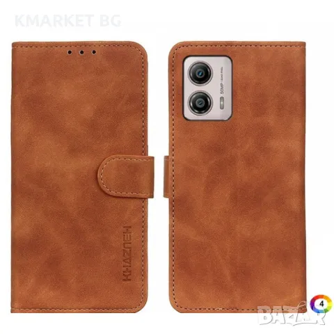 Motorola Moto G53 5G KHAZNEH Retro Style Wallet Кожен Калъф и Протектор, снимка 4 - Калъфи, кейсове - 49003901