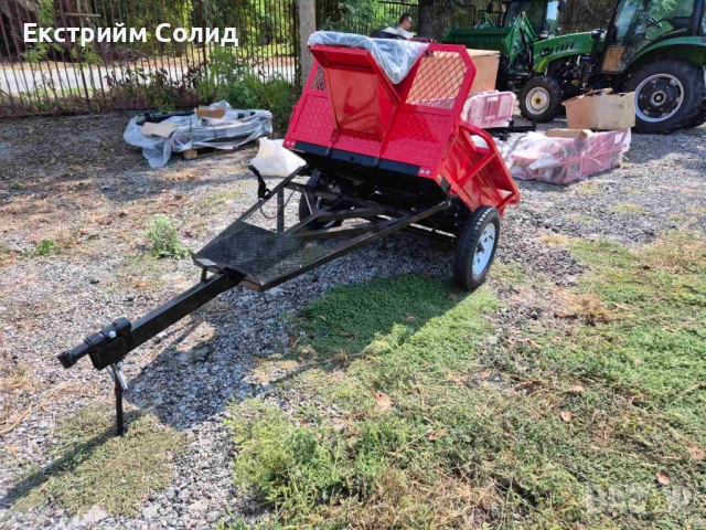 Ремарке - 600 кг - Trailer - 600 XS - Съвместимо с мотофрези, снимка 2 - Ремаркета - 51928677
