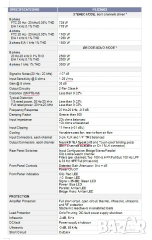 QSC PLX3602, снимка 10 - Ресийвъри, усилватели, смесителни пултове - 50542876
