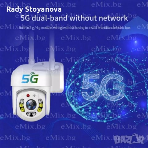 КУПОЛНА БЕЗЖИЧНА КАМЕРА 8LED, 5G, снимка 7 - IP камери - 37795421