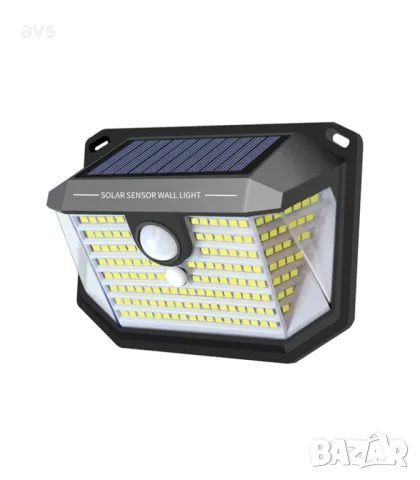 LED соларен прожектор SOLIGHT T PHOTO & PIR сензор 1W 6400K VITO черен, снимка 3 - Соларни лампи - 48418678