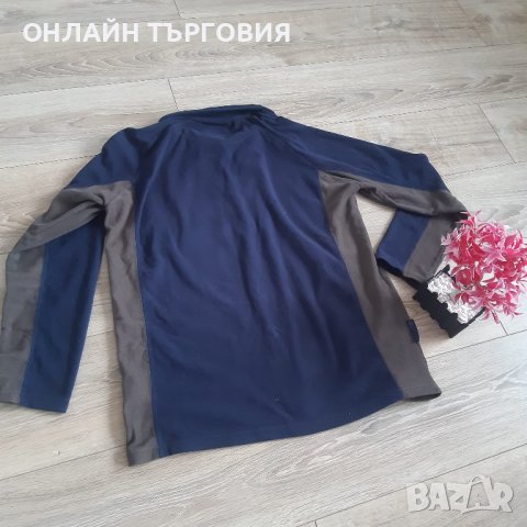 ПОЛАРЕНА БЛУЗА С ЯКА И ЦИП, снимка 2 - Блузи - 43685825