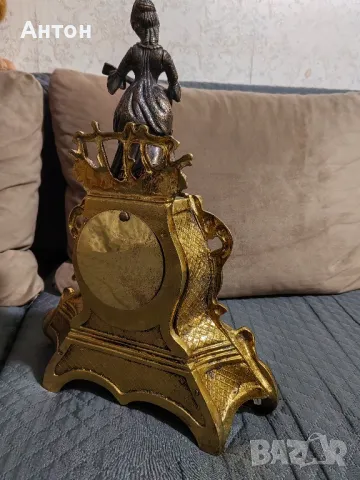 Настолен бароков часовник., снимка 3 - Антикварни и старинни предмети - 48177227