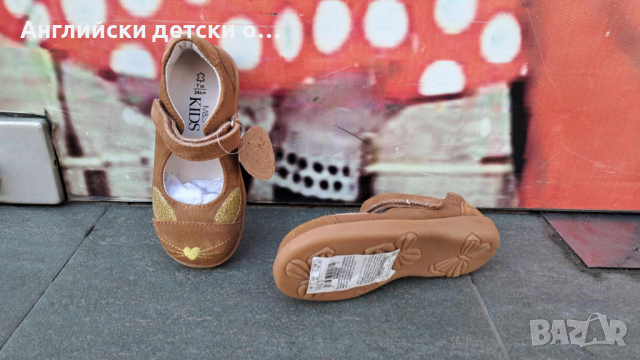 Английски детски обувки естествена кожа-M&S , снимка 3 - Детски обувки - 44893706
