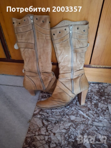 Боти естествена кожа , снимка 3 - Дамски боти - 52050540