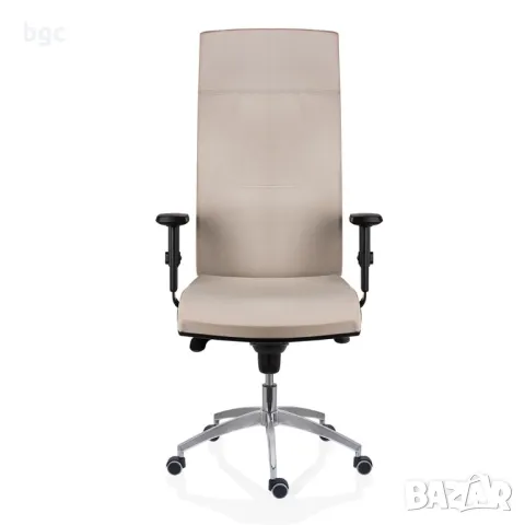 Висок Клас Офис Стол Syn Antares, Ергономичен, Въртящ се, С подлакътници, Текстил FBSB422, Кремав, снимка 3 - Столове - 49910381